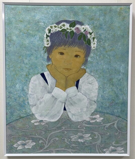 日本画・水墨画部門「夢見る午後」広田あつ子