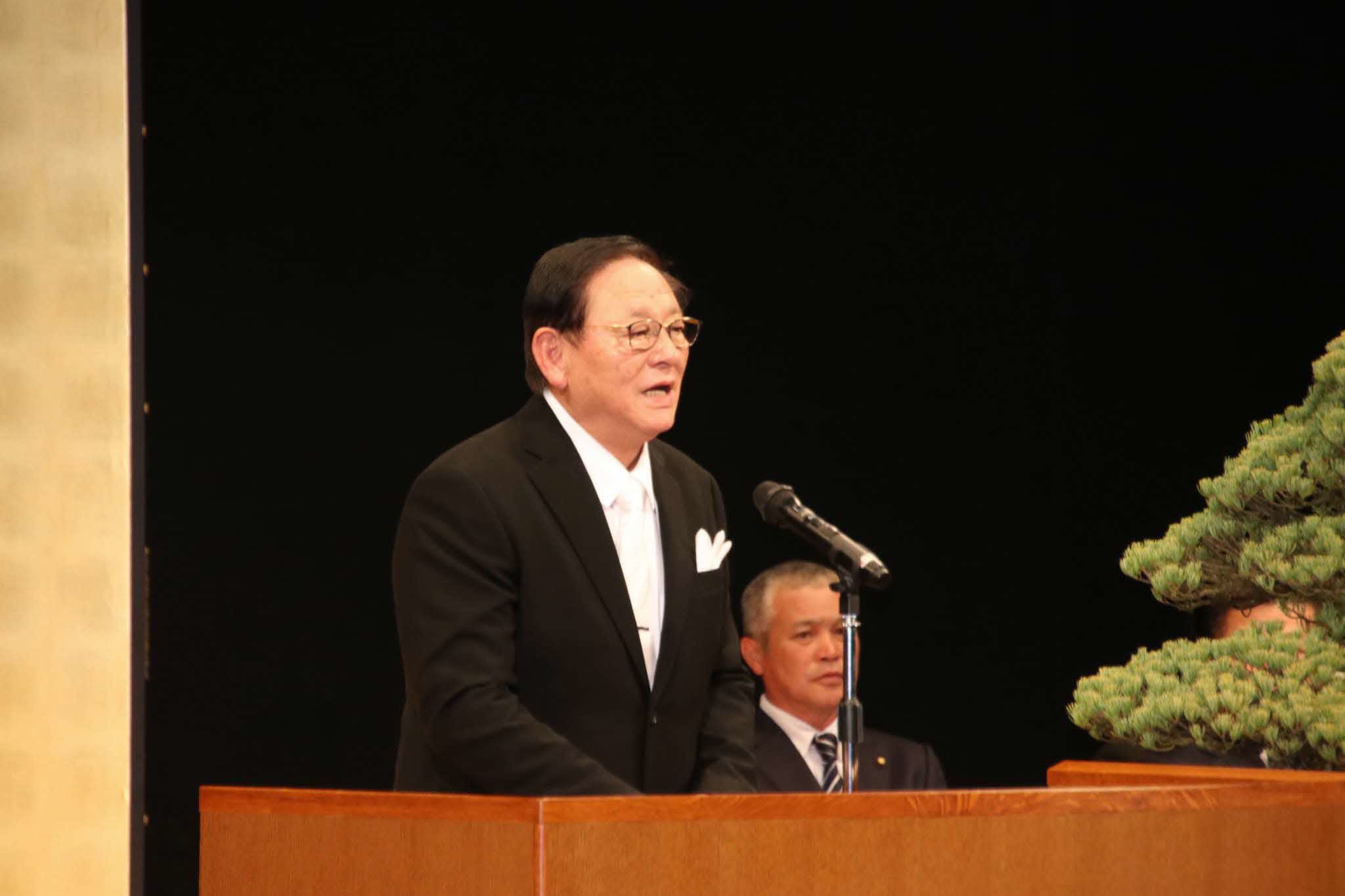 市長祝辞の様子