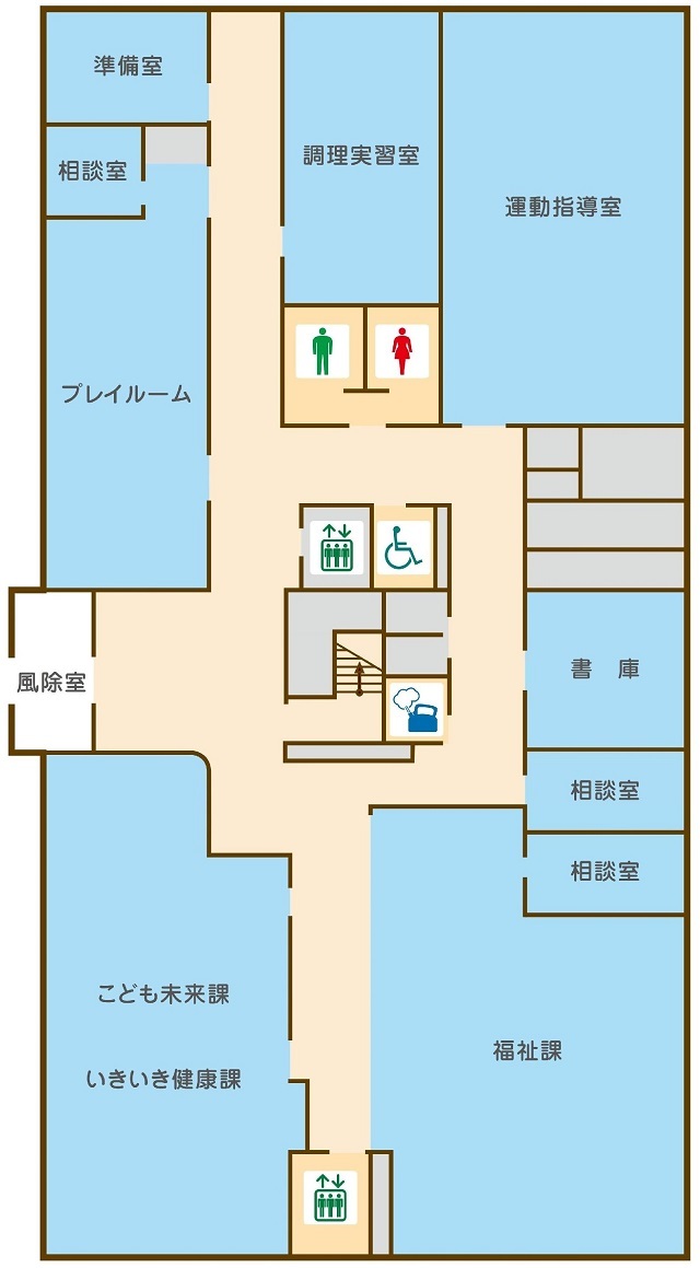 子育て支援センター案内図