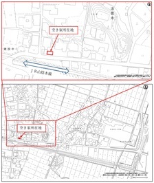 略式代執行実施箇所位置図
