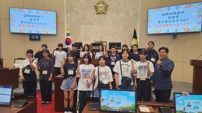 密陽市議会議長との記念撮影
