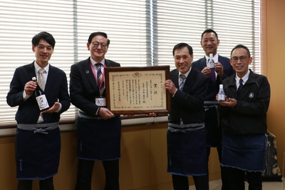 大正屋醤油店の皆さんと田中市長