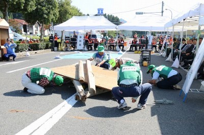 安来市総合防災訓練