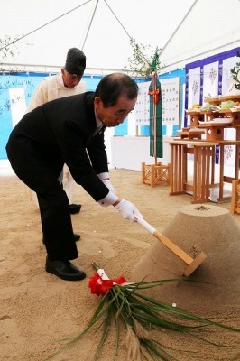 安来庁舎建設工事着工へ