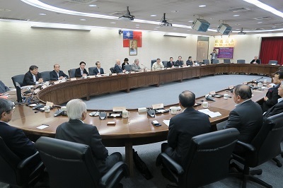 写真：台北市長との会談の様子