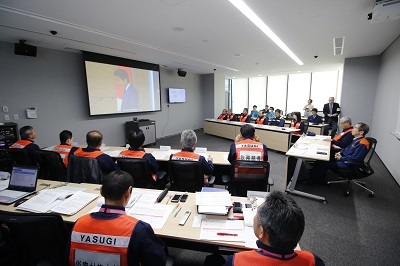 写真：テレビ会議の様子