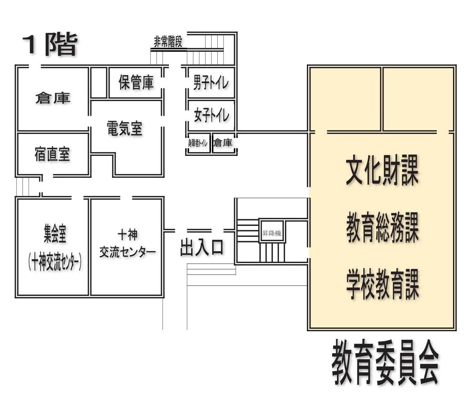 安来中央交流センター配置図